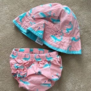 Pottery Barn Swim Bloomers and Hat